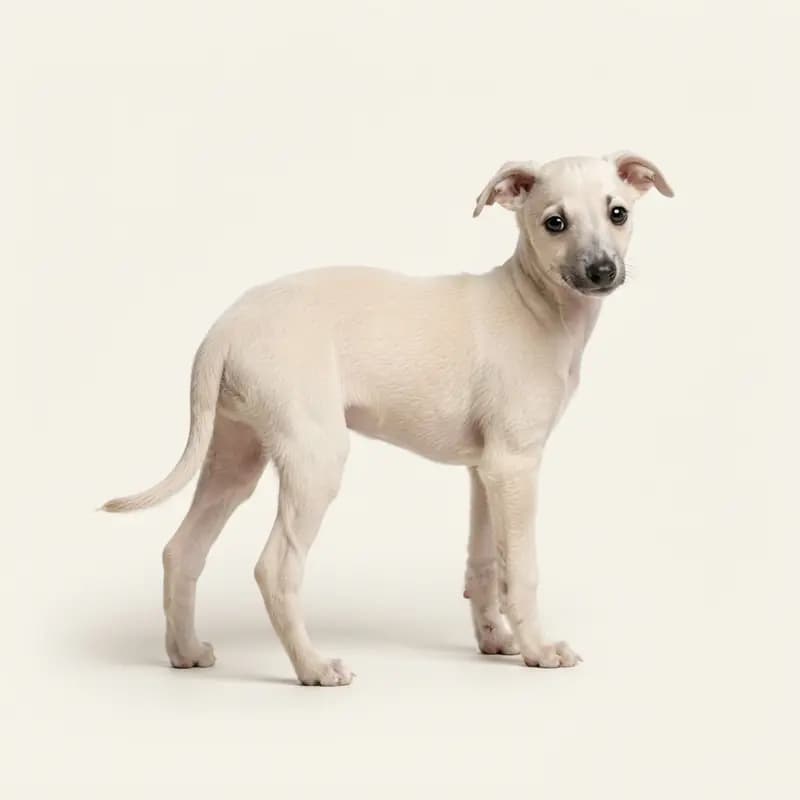 意大利灵缇犬 Welpe in 奶油色