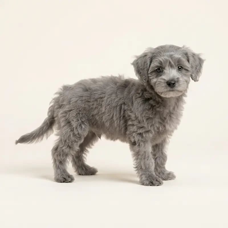 Yorkiepoo (Jorkšírský teriér x Pudl) Welpe in Šedá