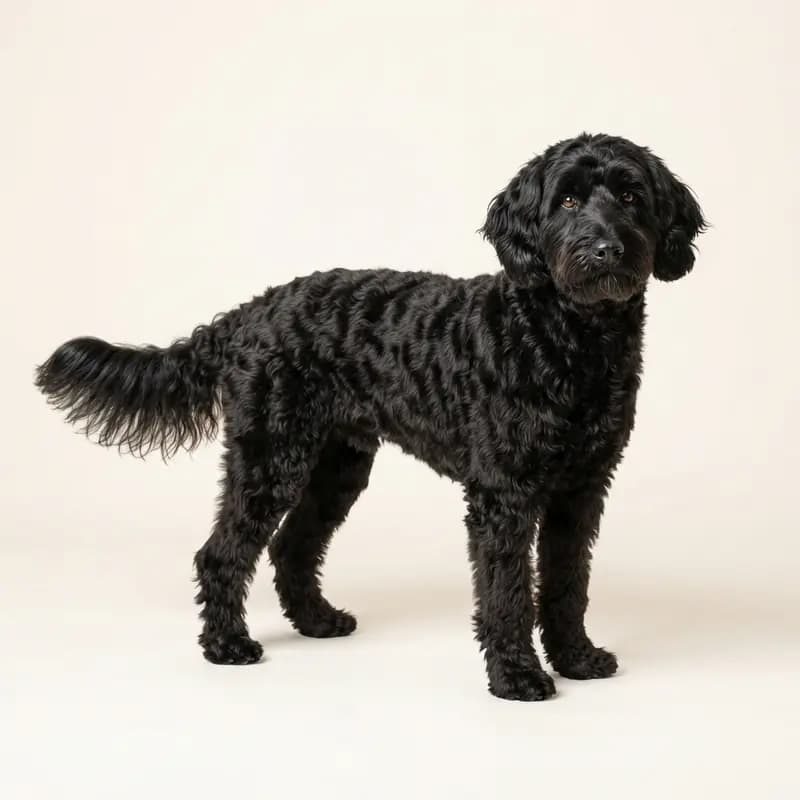 Aussiedoodle adulto en Negro
