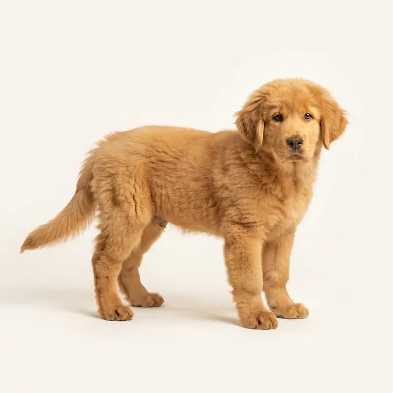 Tibetansk Mastiff Welpe in Guldfarvet