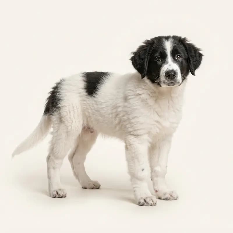 Transmontano Shepherd Dog (Cão de Gado Transmontano) puppy in Piebald