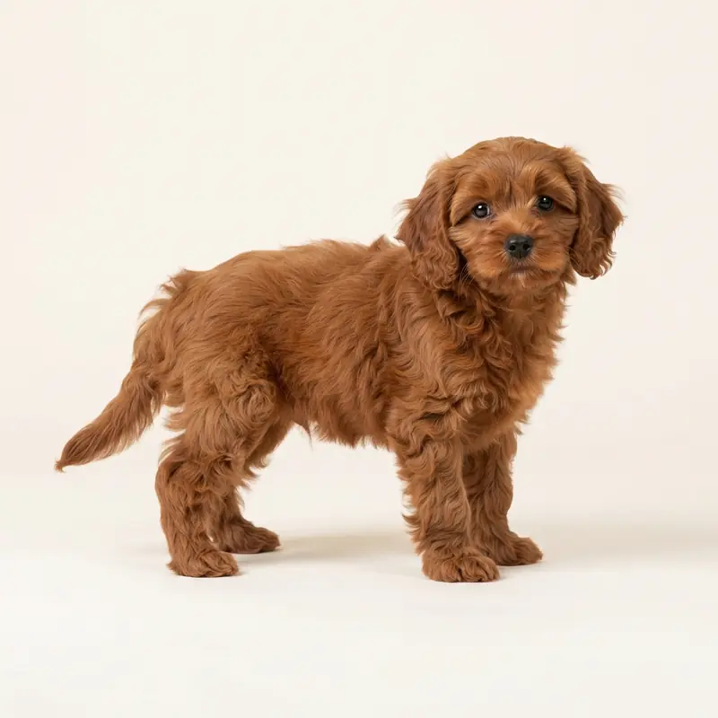 卡瓦普 puppy in 红色