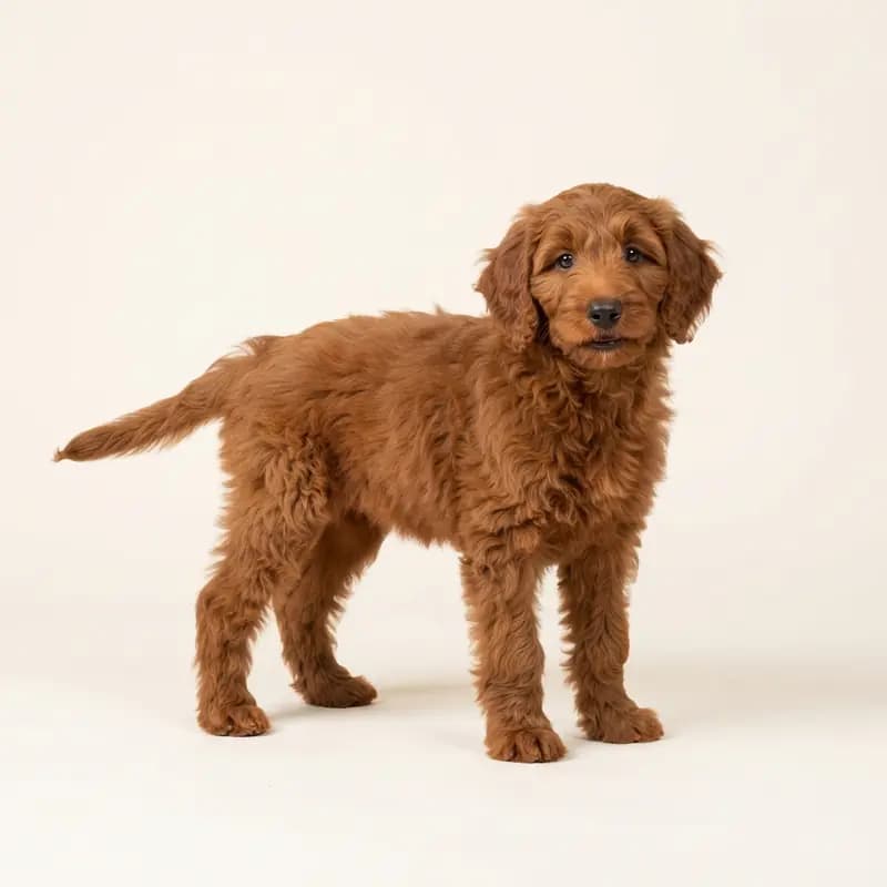 Labradoodle Welpe in Rosso