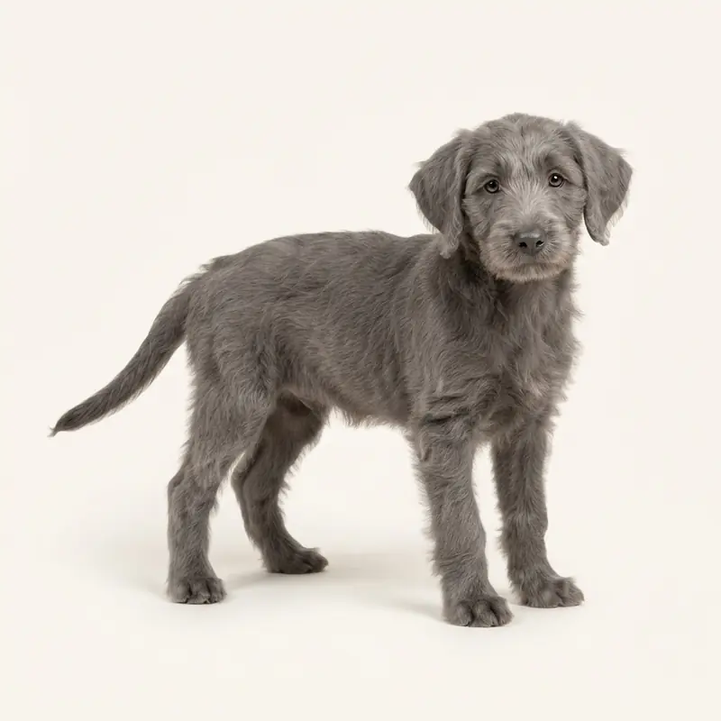 Bordoodle puppy in 灰色
