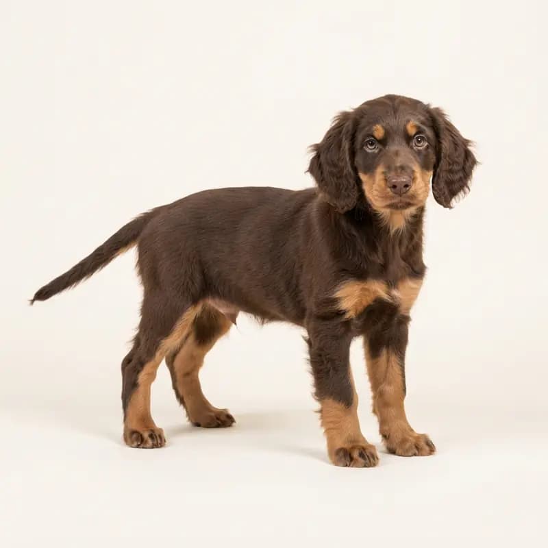 德国猎鹬犬 Welpe in 棕褐双色