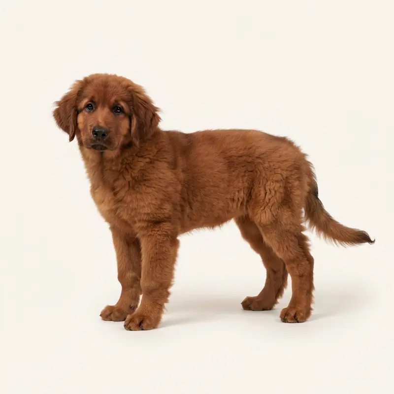 Štěně plemene Leonberger v barvě Červená