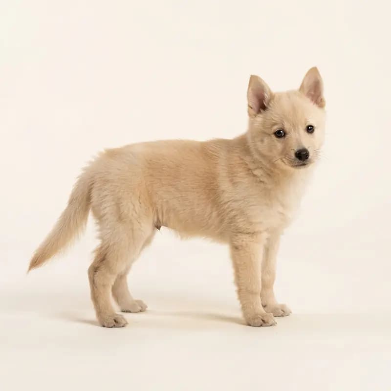 史奇派克犬 Welpe in 奶油色