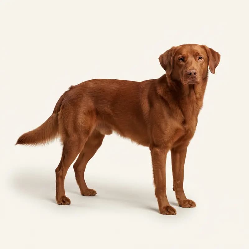 红色的成年澳洲牧羊拉布拉多犬（澳大利亚牧羊犬 x 拉布拉多犬）