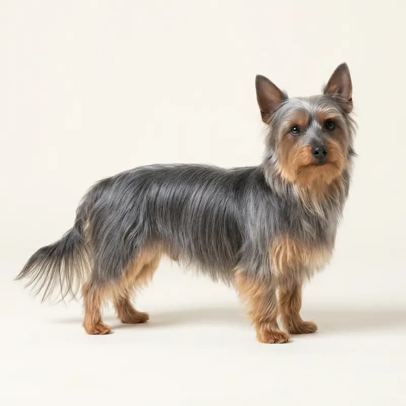 Volwassen Australische Silky Terriër in Blauw met tan
