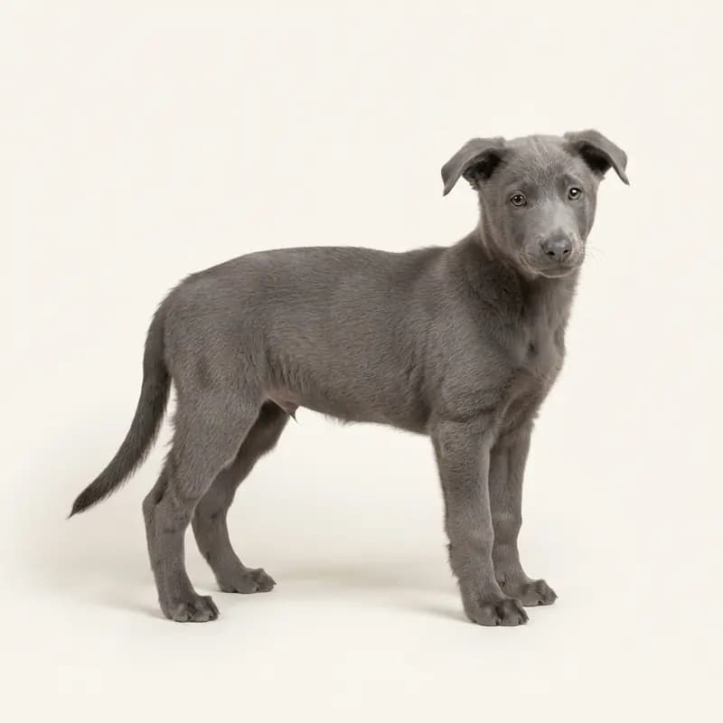 比利时牧羊犬 Welpe in 蓝色