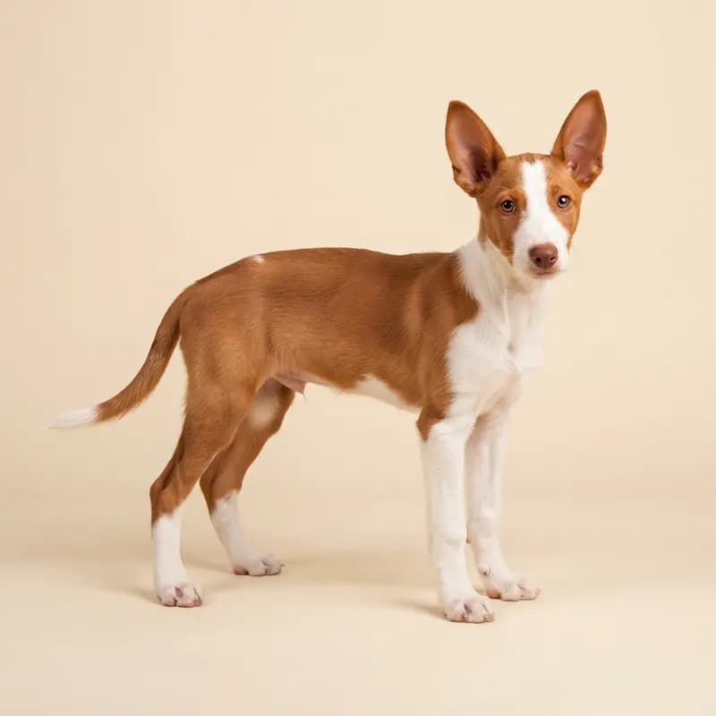 加纳利犬 Welpe in 红白色