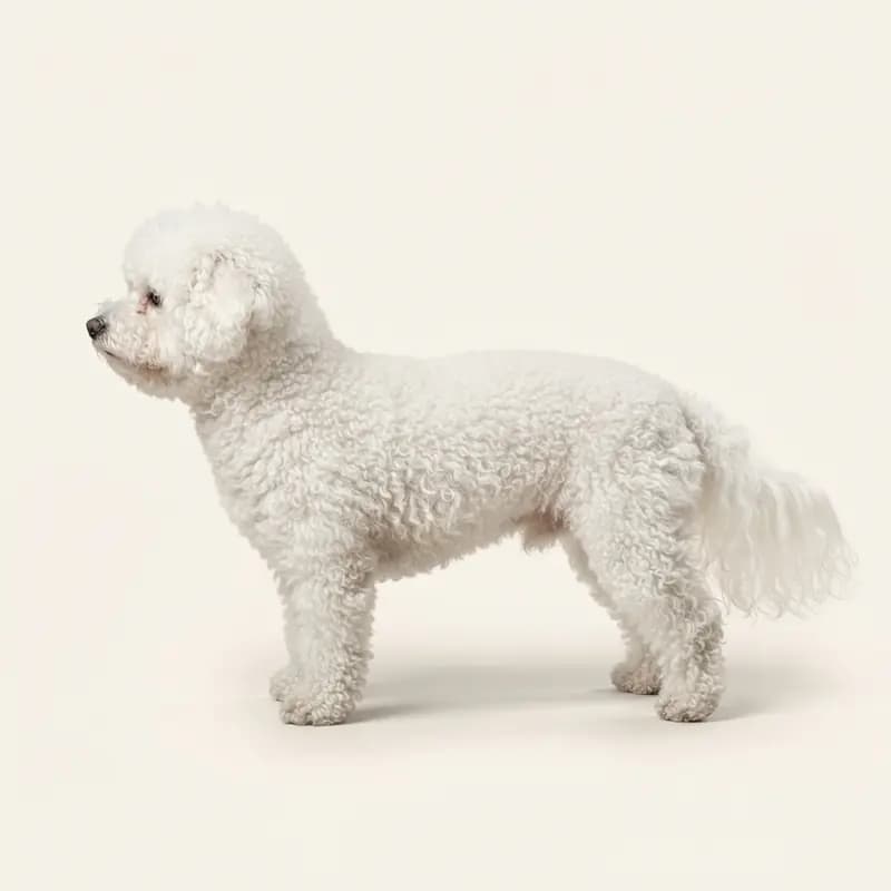 卷毛毛型的比熊犬