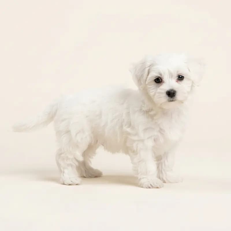 Yorkiepoo (Jorkšírský teriér x Pudl) Welpe in Bílá