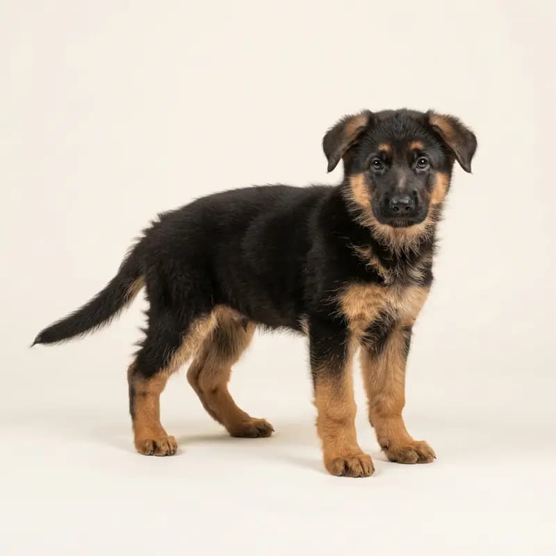 Eski Alman Çoban Köpeği Welpe in Siyah-tan
