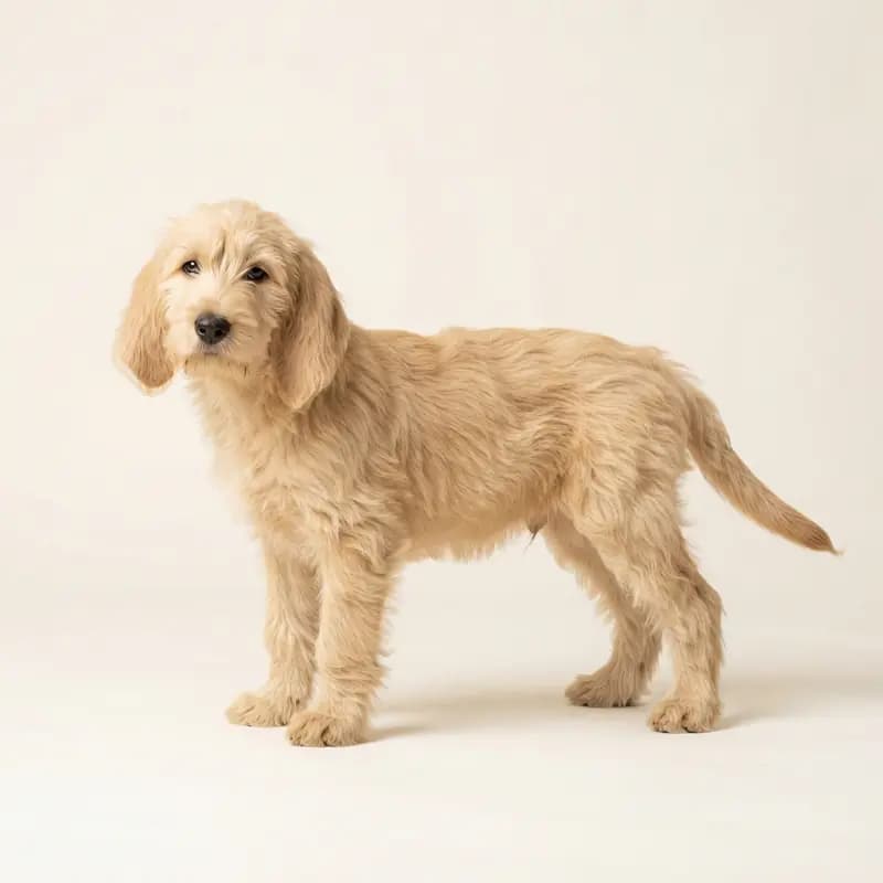 大格里芬旺代犬 Welpe in 浅黄褐色