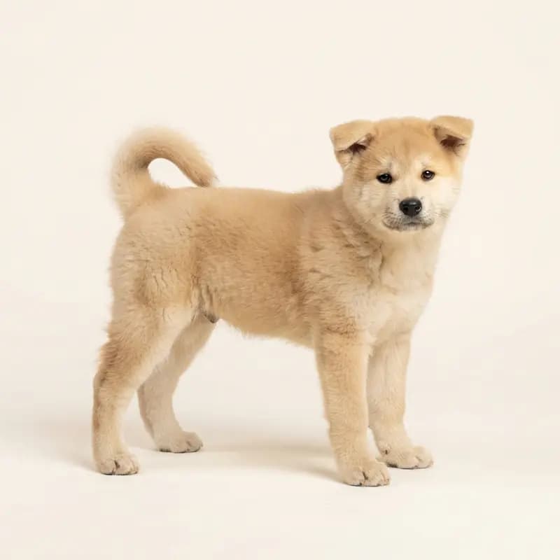 Akita Welpe in Falbfarben