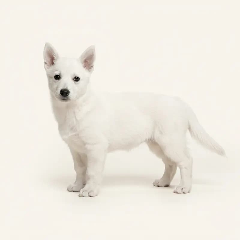 Spitz dos Visigodos Welpe in Branco