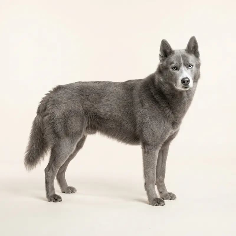 Adult Siberian Husky in Grey