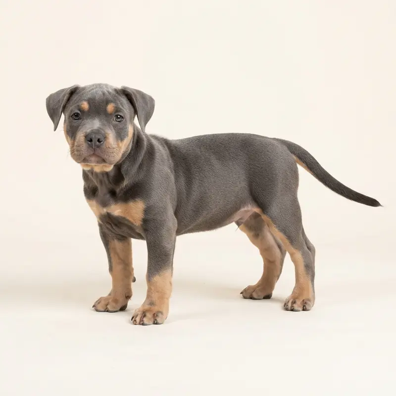 Exotic Bully puppy in 蓝褐双色