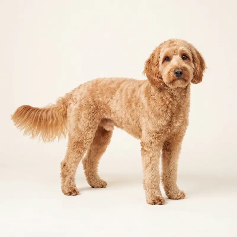 Labradoodle adulto in Albicocca