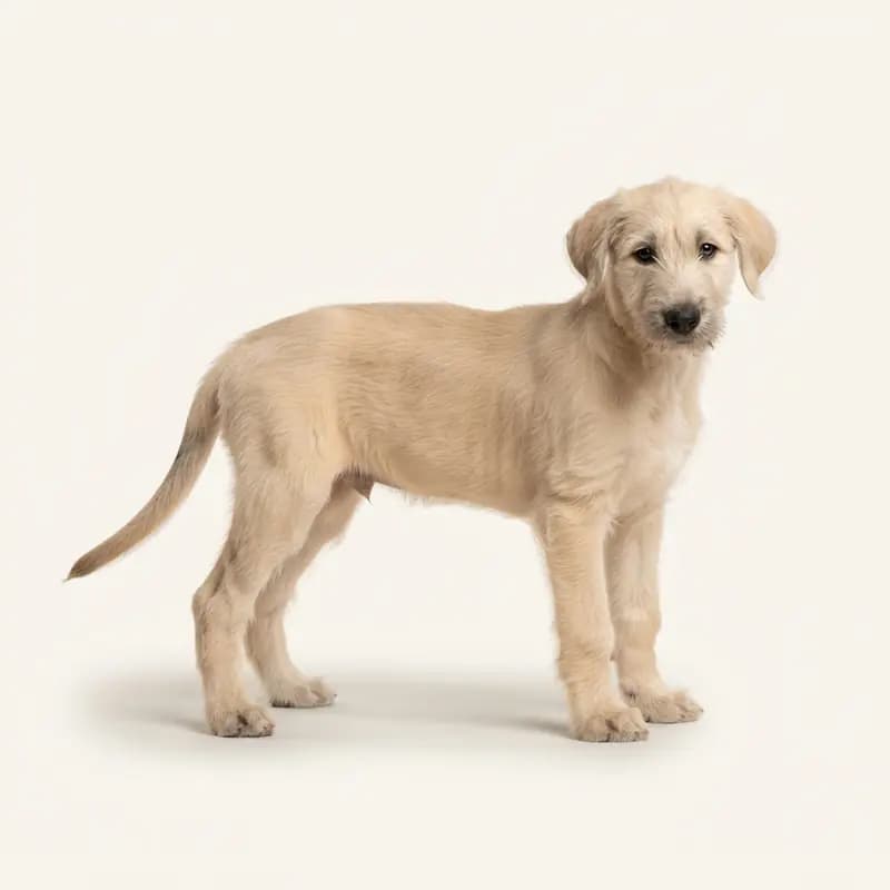 爱尔兰猎狼犬 Welpe in 麦色
