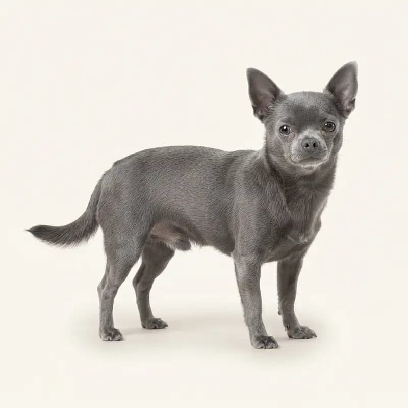 Chihuahua adulto en Azul