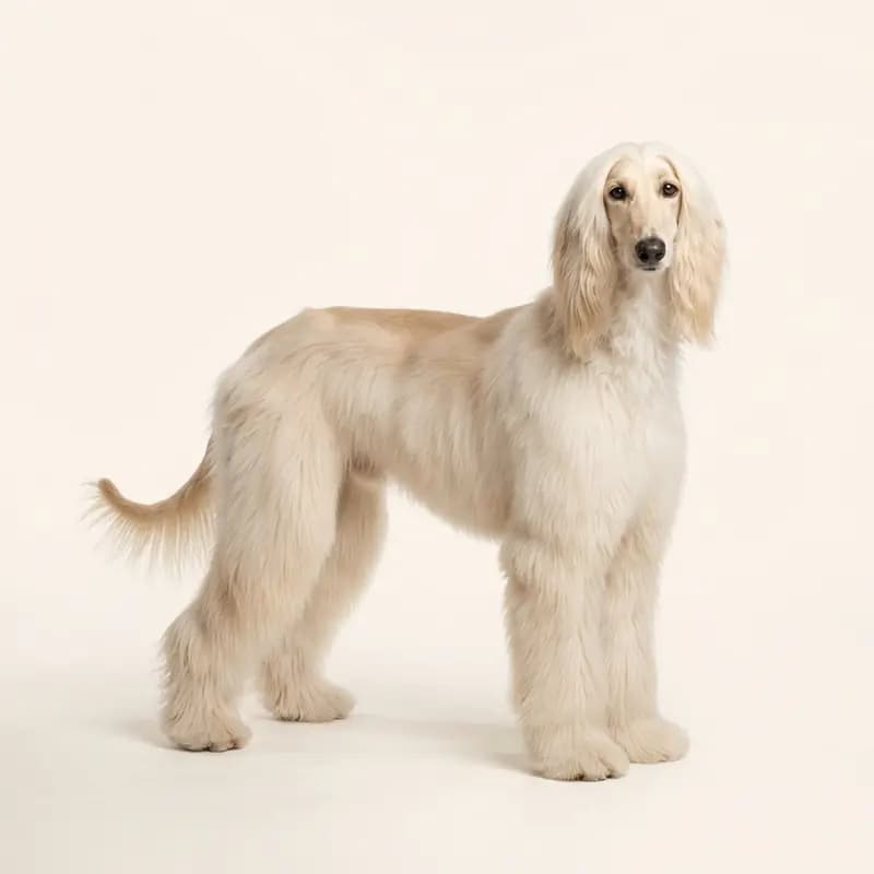 Afghanischer Windhund ausgewachsen, Creme