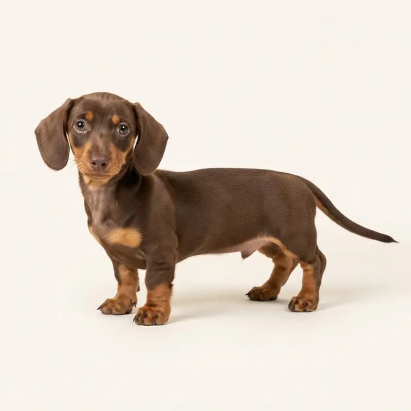 迷你腊肠犬 Welpe in 棕褐双色