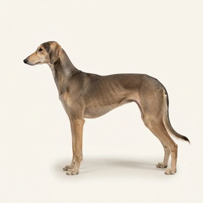 短毛毛型的萨路基猎犬