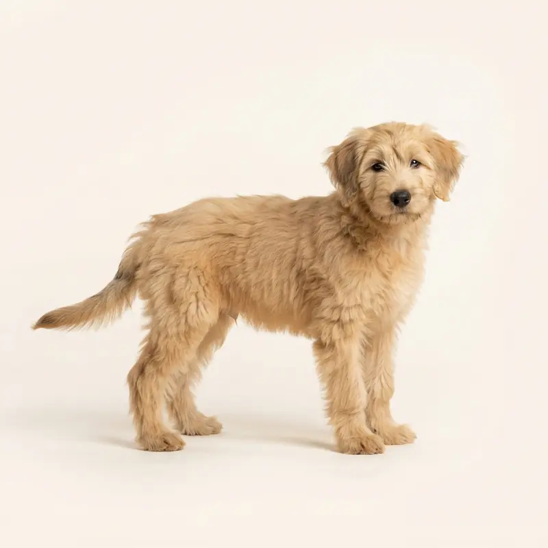 Briard-pup in Reekleur