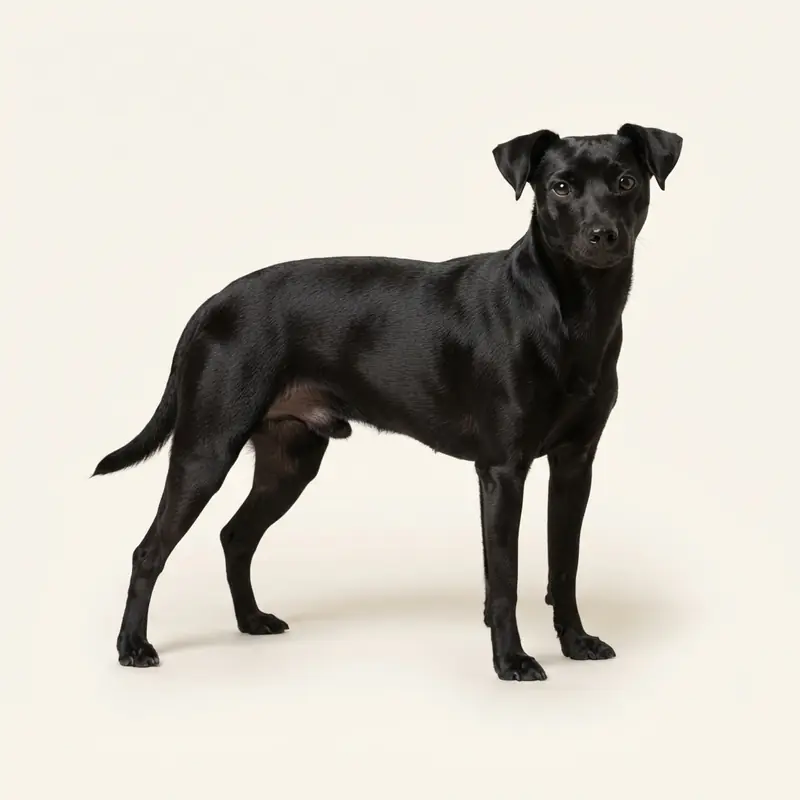 Rat Terrier adulto in Nero