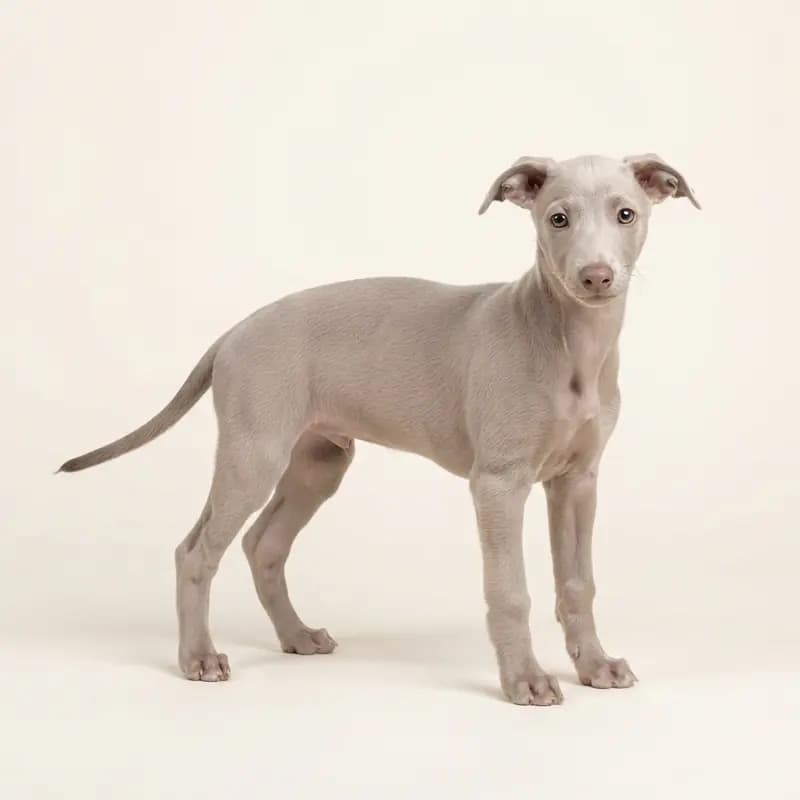 惠比特犬 Welpe in 伊莎贝拉色