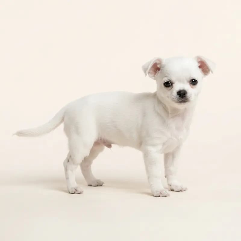 Chihuahua Welpe in Blanco