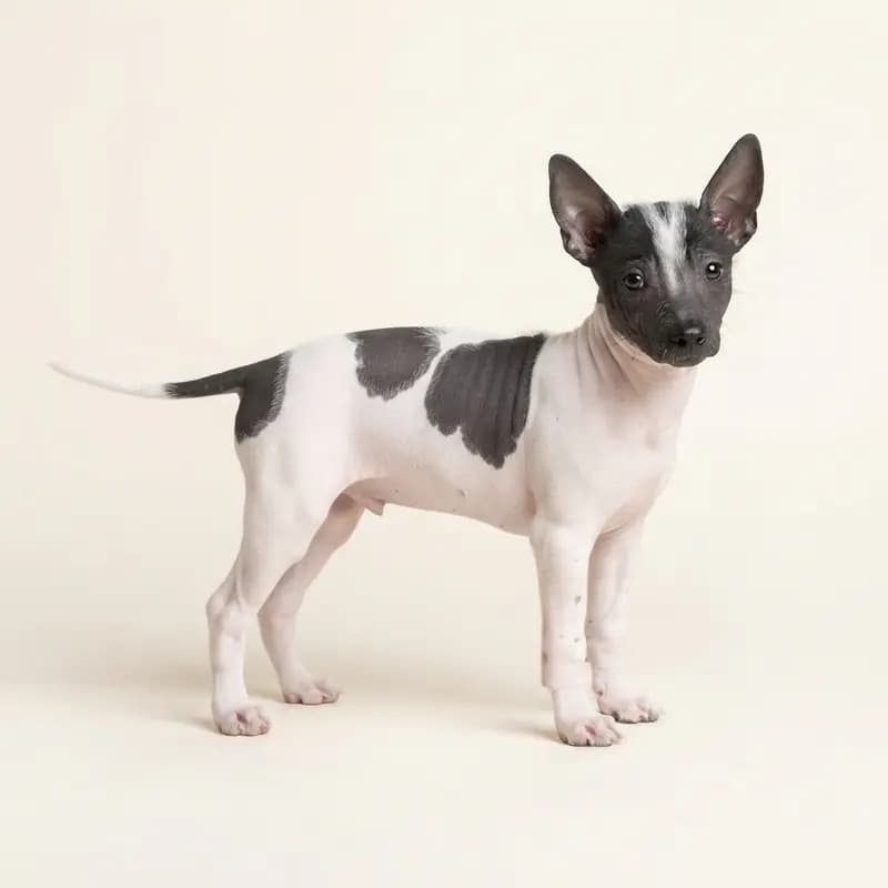秘鲁无毛犬 Welpe in 花斑色