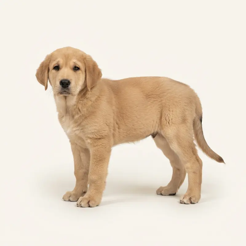 Spansk mastiff-hvalp i farven Fawn