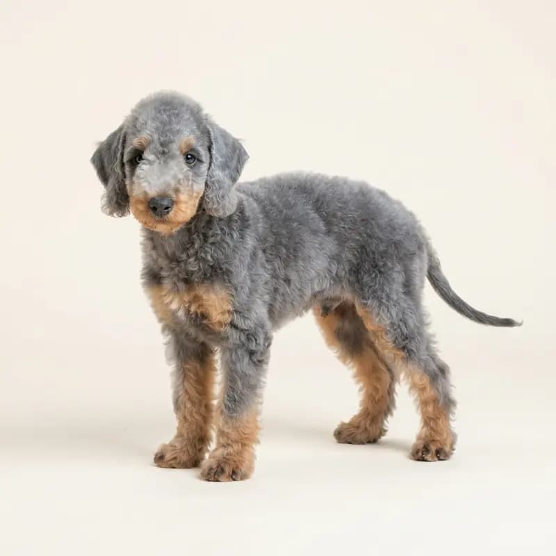 Bedlington Terrier puppy in Blue and tan