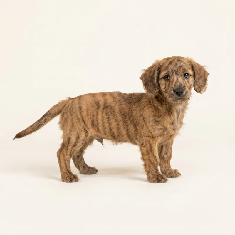 Doxiepoo puppy in 虎斑色