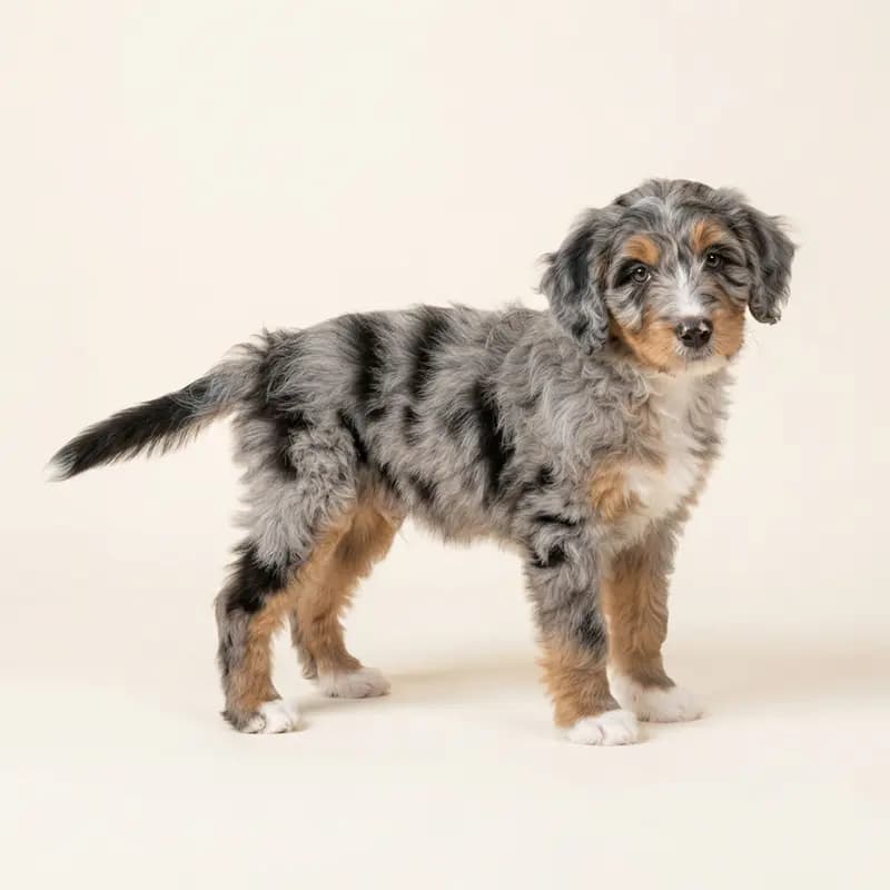 Aussiedoodle Welpe in Merle azul