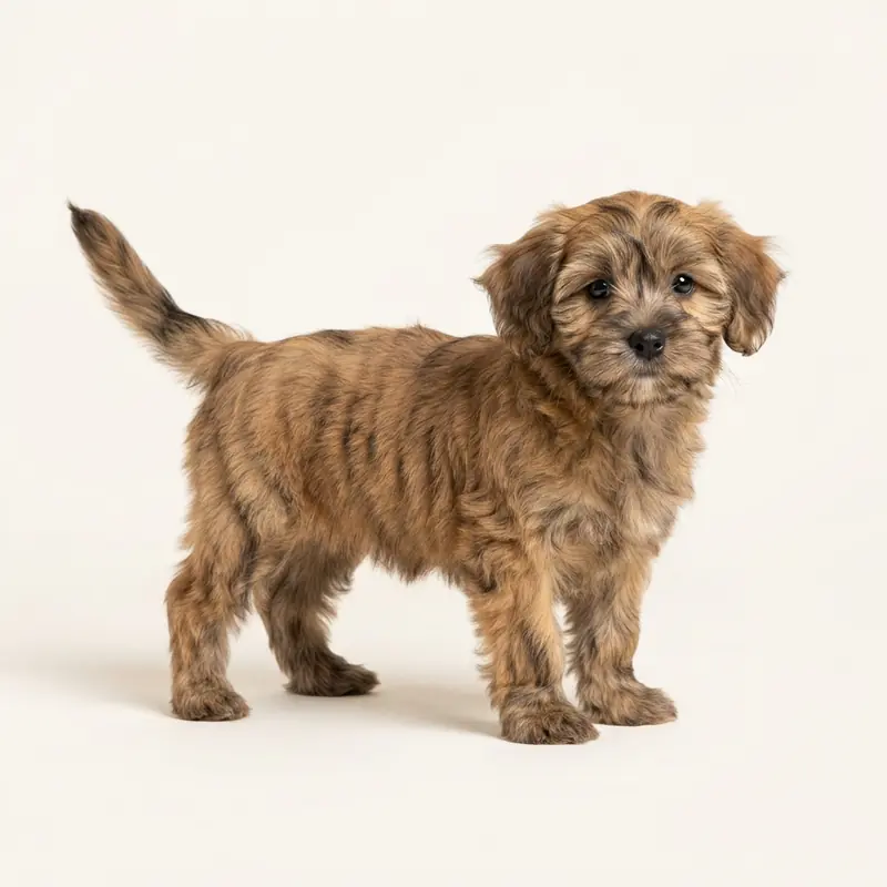 Shihpoo puppy in 虎斑色