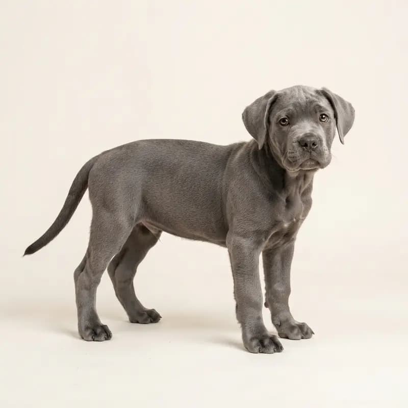 意大利卡斯罗犬 Welpe in 灰色