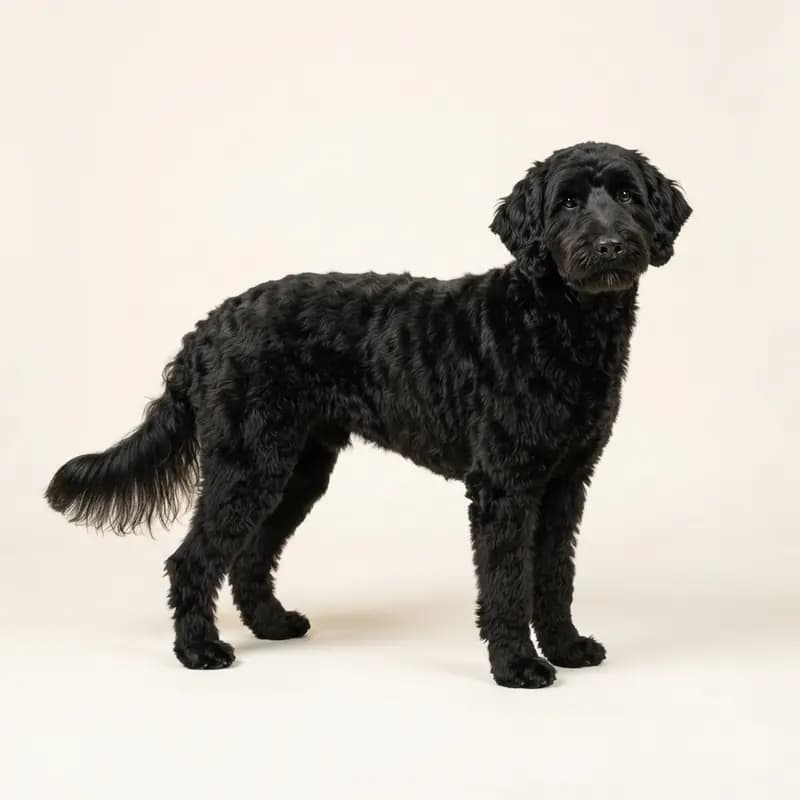 Labradoodle adulto in Nero