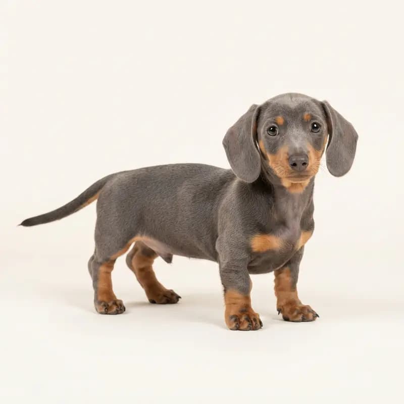 腊肠犬 Welpe in 蓝褐双色