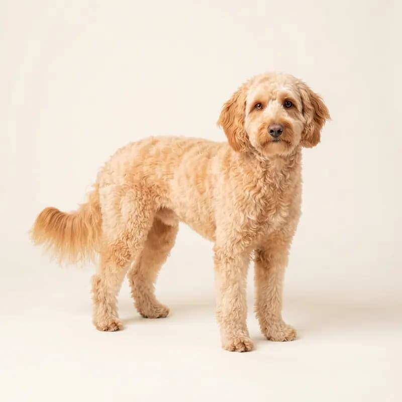 Aussiedoodle adulto en Albaricoque