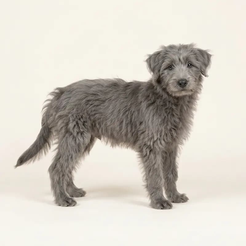 比利牛斯牧羊犬（长毛） Welpe in 灰色