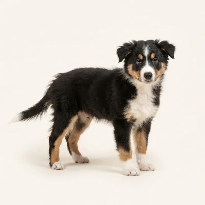 边境牧羊犬 Welpe in 三色