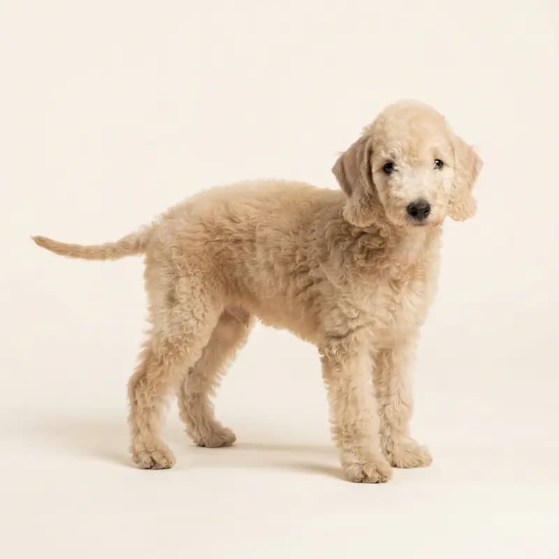 Bedlington Terrier puppy in Fawn