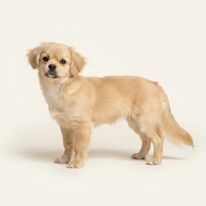 西藏猎犬 Welpe in 浅黄褐色