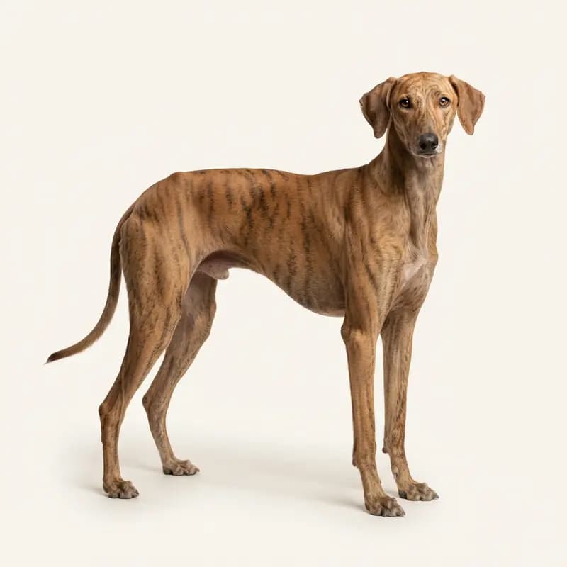 虎斑色的成年阿札瓦克犬