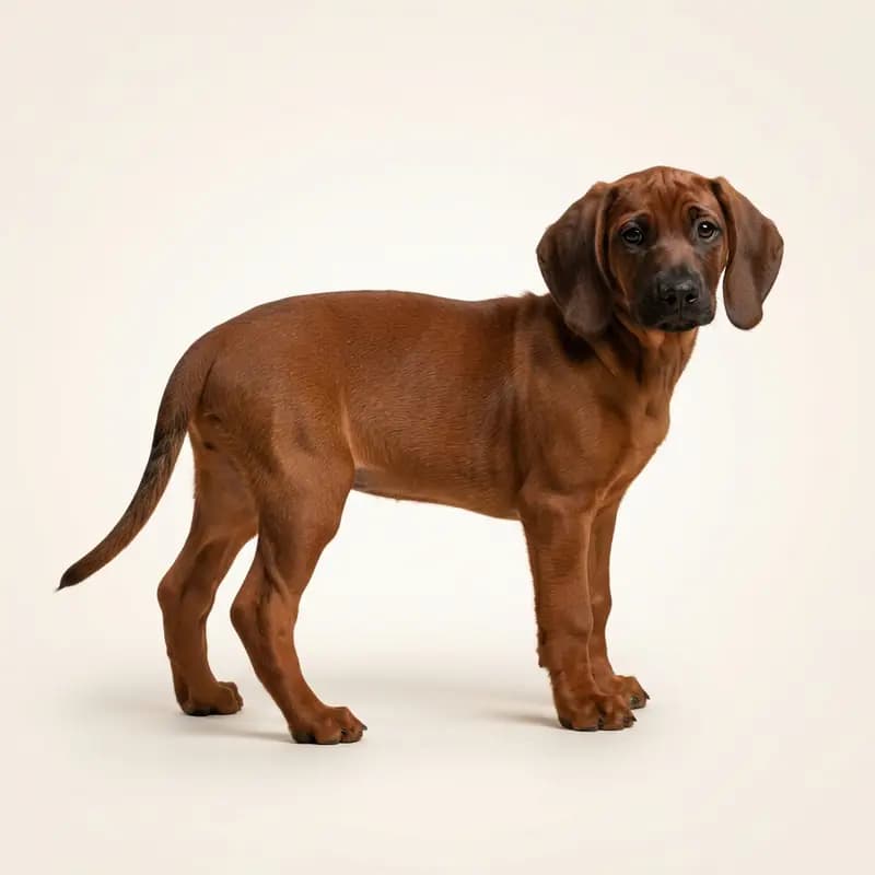 巴伐利亚山地猎犬 Welpe in 红色