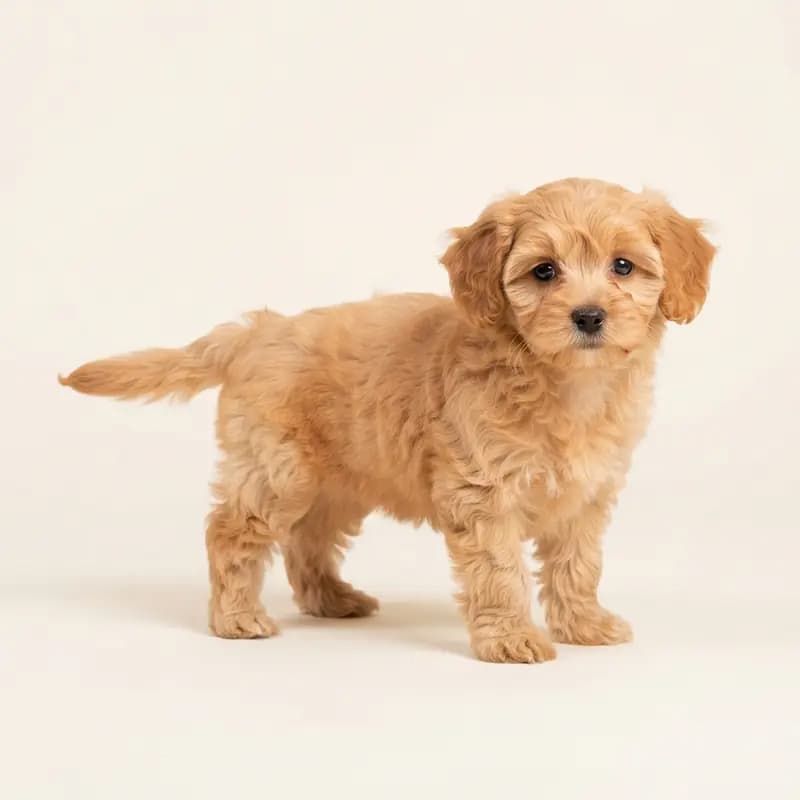 马耳他贵宾犬（马耳他犬 x 贵宾犬） Welpe in 杏色